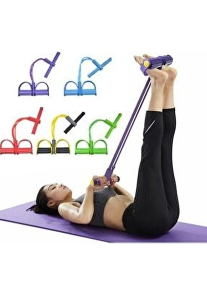 Vücut Şekillendirici Egzersiz Karın El Ayak Direnç Lastiği